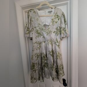 ASOS Striped Floral Mini Dress